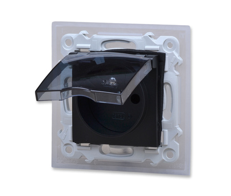 Ospel szafir gph-1zz/m/33/d gniazdo bryzgoszczelne z uziemieniem ip44