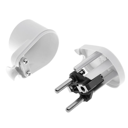 Plastrol Wtyczka kątowa rozbieralna Biała WT-16 W-10104