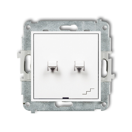 KARLIK ICON 25IWPUS-10.2 Łącznik jednobiegunowy  ze schodowym (osobne zasilanie) w  stylu amerykańskim