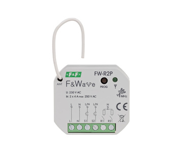 F&F FW-R2P przekaźnik bistabilny podwójny do zdalnego radiowego sterowania