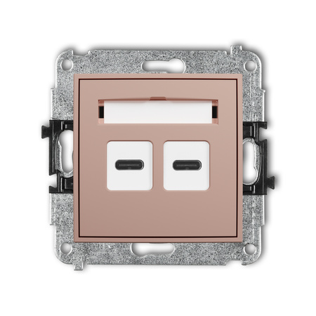 KARLIK MINI 62MCUSB-7 Mechanizm ładowarki USB podwójnej 2xUSB C, 20W max.