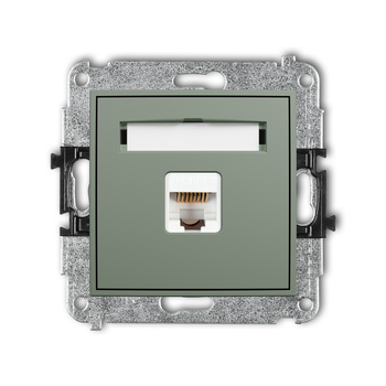 KARLIK MINI 61MGK-1 Mechanizm gniazda komputerowego pojedynczego 1xRJ45, kat. 5e, 8-stykowy