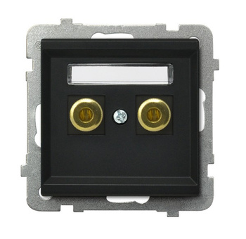 OSPEL SONATA GGN-1R/m/33 Gniazdo głośnikowe pojedyncze czarny