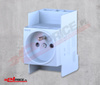 Hager sn216 gniazdo na szynę z uziemieniem 230v 10/16a, 250v