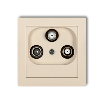 KARLIK DECO 1DGSN  Gniazdo abonenckie 2 wyjścia SAT + TV