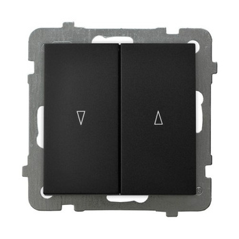 OSPEL AS ŁP-7GB/m/33 Łącznik żaluzjowy z blokadą mechaniczną czarny mat