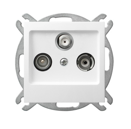 Ospel as ANTYBAKTERYJNY GPA-GAS/m/00 Gniazdo RTV-SAT końcowe produkt zawiera nanocząsteczki srebra