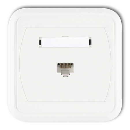 KARLIK LIZA GLK-1 Gniazdo komputerowe pojedyncze 1xRJ45