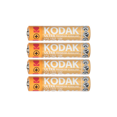 Baterie Kodak ULTRA Premium Alkaline AAA LR03, 4 szt.