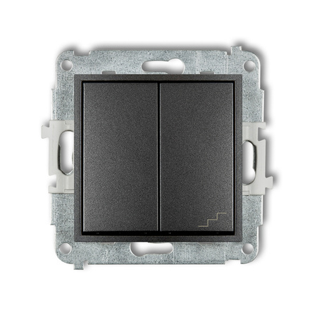 KARLIK ICON 11IWP-10.2 Łącznik jednobiegunowy  ze schodowym (osobne zasilanie)