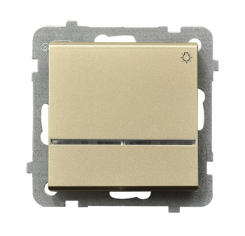 OSPEL SONATA ŁP-5RS/m/39 Łącznik zwierny "światło" z podświetleniem