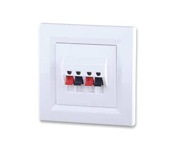 Schneider asfora eph5700121 gniazdo głośnikowe podwójne