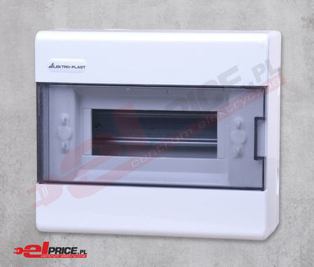 Rozdzielnica natynkowa 1x8 srn-8 abs pc skrzynka