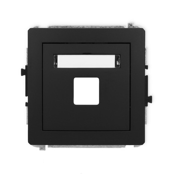 KARLIK DECO 12DGM-1P  Gniazdo multimedialne pojedynczego bez modułu (standard Keystone)