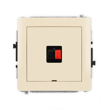 KARLIK DECO 1DGGBO-1  Gniazdo głośnikowe pojedyńcze