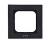 OSPEL AS RH-1G/33 Ramka pojedyncza do łączników IP44 czarny metalik