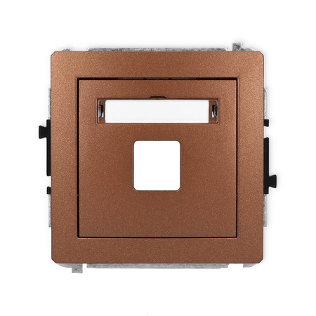 KARLIK DECO 9DGM-1P Gniazdo multimedialne pojedynczego bez modułu (standard Keystone)