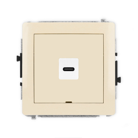 KARLIK DECO 1DGUSBBO-7  Gniazdo pojedyńcze  1xUSB C-C