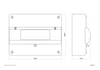 KARLIK Rozdzielnica Obudowa bezpiecznikowa 12 modułowa z zerem  klapka transparentna OB-12ZZK