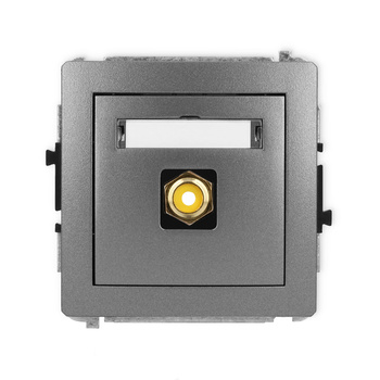 KARLIK DECO 11DGRCA-1  Gniazdo pojedyńcze  RCA (typu cinch - żółty