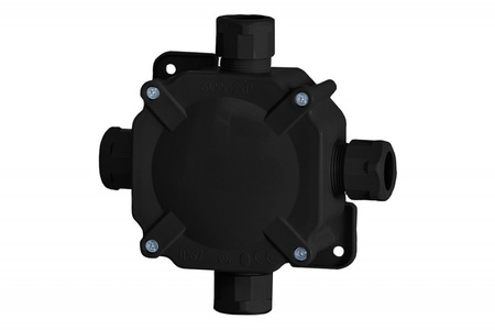 F-ELEKTRO Puszka herm. 11/P 122x44x105 IP67 czarna F1.0173