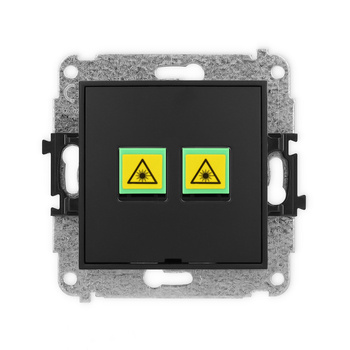 KARLIK ICON 12IGOPBO-2 Gniazdo światłowodowe optyczne podwójne  bez pola opisowego