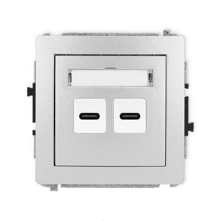 KARLIK DECO 7DCUSB-7  Ładowarka USB podwójna  2xUSB C