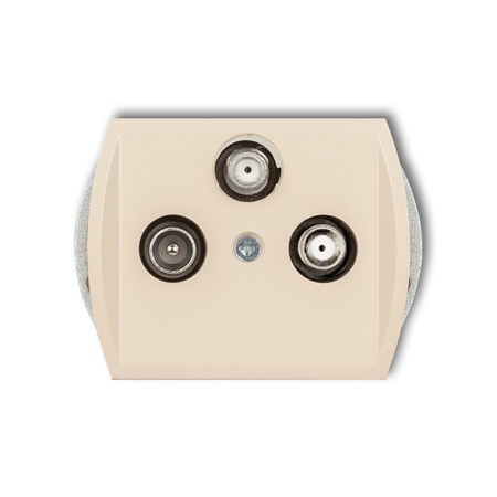 KARLIK TREND 1GSN Gniazdo abonenckie 2 wyjścia SAT + TV