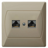 Ospel akcent gpk-2a/k/01 Gniazdo komputerowe podwójne, kat. 5e MMC