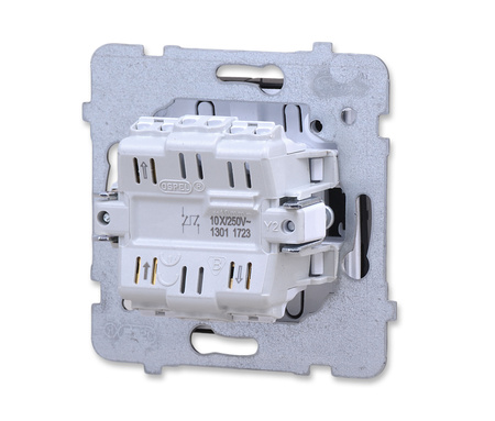 OSPEL AS ŁP-2G/m/33 łącznik dwugrupowy świecznikowy czarny metalik