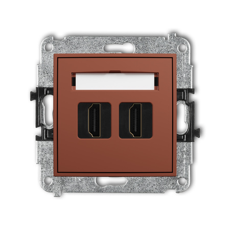 KARLIK ICON 63IHDMI-6 Mechanizm gniazda podwójnego HDMI 2.1, 8K