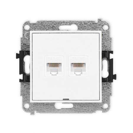 KARLIK ICON IGKBO-2 Gniazdo komputerowe podwójne 2xRJ45