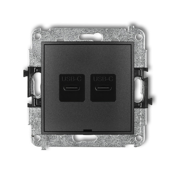 KARLIK ICON 11ICUSBBO-7  Ładowarka USB podwójna  2xUSB C