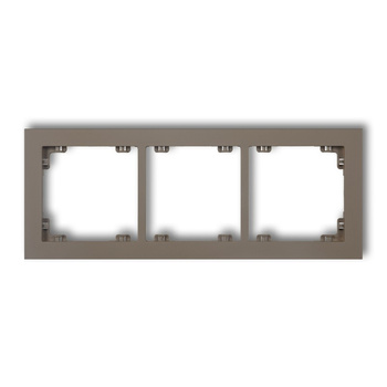 KARLIK DECO 49DR-3 Ramka uniwersalna potrójna z tworzywa DECO Pastel Matt