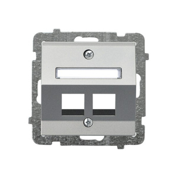 OSPEL SONATA GPK-2RS/p/38 Obudowa gniazda podwójnego Keystone skośna