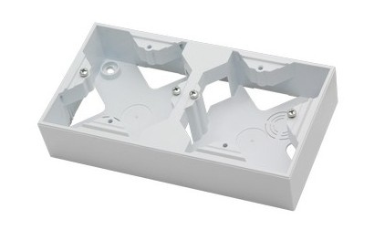 OSPEL ARIA PNP-2U/00 puszka instalacyjna podwójna biały