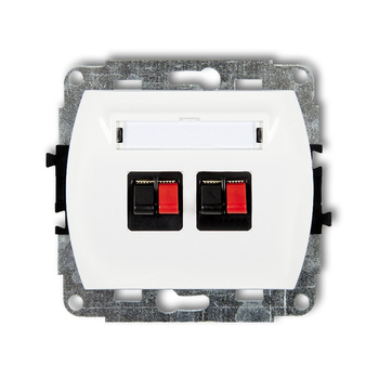 KARLIK TREND GG-2  Gniazdo głośnikowe podwójne