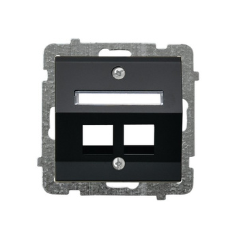 OSPEL SONATA GPK-2RS/p/33 Obudowa gniazda podwójnego Keystone skośna