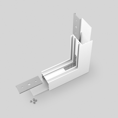 Łącznik VARIO30-02 90st gięty biały /op