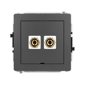 KARLIK DECO 28DGGBO-3  Gniazdo głośnikowe pojedyńcze