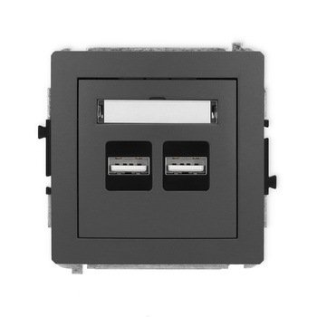 KARLIK DECO 28DCUSB-6  Ładowarka USB podwójna  2xUSB A