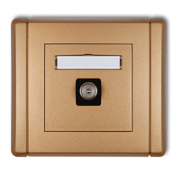 KARLIK FLEXI 8FGTV-1  Gniazdo antenowe pojedyncze TV