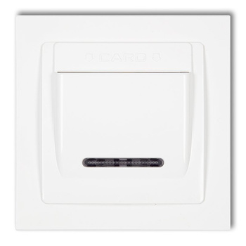 KARLIK DECO 25DSH-1 Łącznik hotelowy z ramką uniwersalną pojedynczą z tworzywa DECO