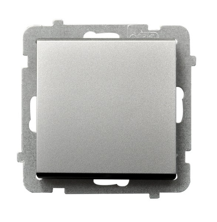 OSPEL SONATA ŁP-1R/m/38 Łącznik jednobiegunowy srebro