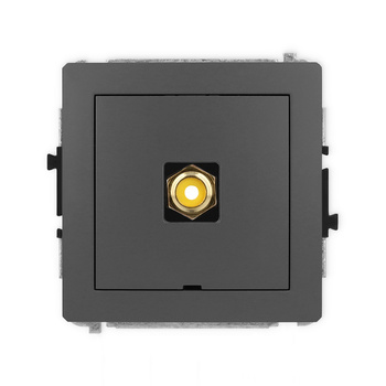 KARLIK DECO 28DGRCABO-1  Gniazdo pojedyńcze  RCA