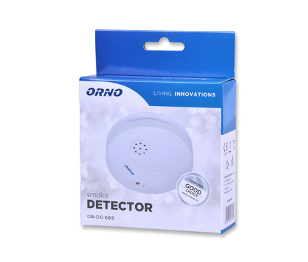 ORNO CZUJNIK DYMU DETEKTOR DYMU NA BATERIE