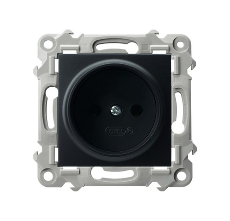 OSPEL SZAFIR GP-1Z/m/33 Gniazdo pojedyncze czarny