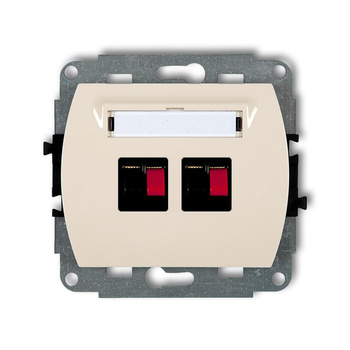 KARLIK TREND 1GG-2  Gniazdo głośnikowe podwójne