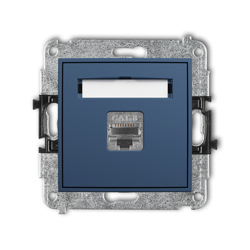 KARLIK MINI 64MGK-11 Mechanizm gniazda komputerowego pojedynczego 1xRJ45, kat. 8, ekranowany, 8-stykowy