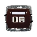 KARLIK TREND 4GHK  Gniazdo pojedyńcze  HDMI 2.0 + gniazda komp. poj. 1xRJ45